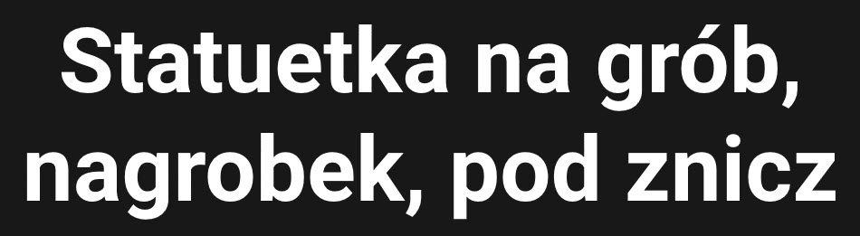 statuetka pod znicz, znicze na wszystkich świętych